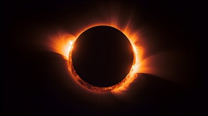 A solar eclipse in progress, showcasing the moon's graceful transit across the sun's radiant disk