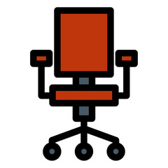 desk chair icon 