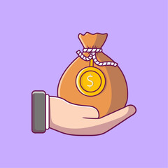 Hand with a money sack