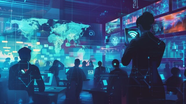 Employee Cybersecurity Training: Building Awareness, employee cybersecurity training with an image depicting a group of employees participating in a workshop AI.