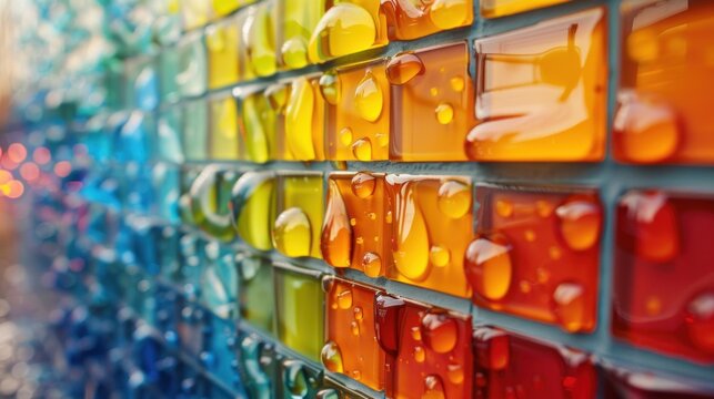 Innovation in motion: Watch as colorful tiles depict the dynamic synergy between business acumen and renewable energy solutions.