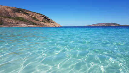 island with clear blue ocean