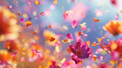 The air is filled with the sight and sound of flower petals exploding in a symphony of color at this spring celebration.