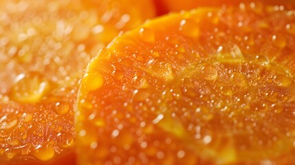 Closeup beautiful texture of fresh orange carrot with water drops.vegetable background.healthy eating with organic food ingredient.