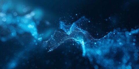 digital background in blue abstraction. Big Data Visualization. background in science. Big data is...