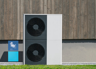 Air-water heat pump for new buildings and old buildings