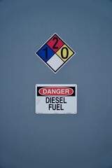 sign diesel fuel