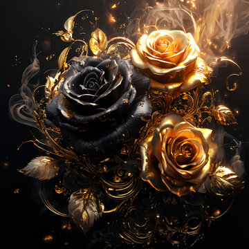 rose and candles