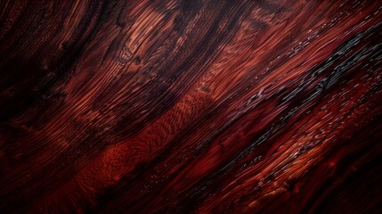 Rich textured glossy Mahogany wood background. Luxurious interior design concept - obrazy, fototapety, plakaty
