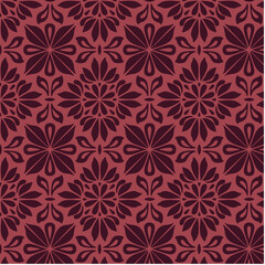 Fototapeta premium Retro ornamental floral seamless pattern, vintage. Texture for wallpaper, fabric, wrap, web page background, vector illustration stock illustration