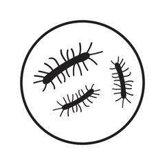 Listeriosis icon. vector flat Listeriosis symbol on white background..eps