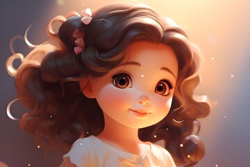Beautiful Cartoon Girl Baby Babygirl Anime HD Phone Wallpaper