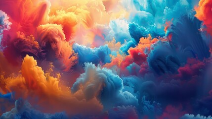 Immerse yourself in a world of endless possibilities with these colorful backgrounds - obrazy, fototapety, plakaty
