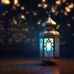 Eid mubarak and ramadan kareem greetings with islamic lantern and mosque. Eid al fitr background