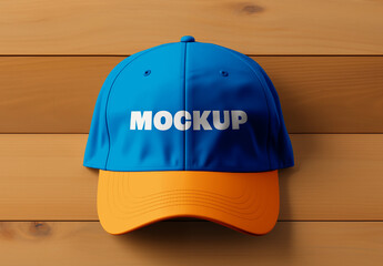 Snapback Hat Cap Mockup Generated with AI - obrazy, fototapety, plakaty
