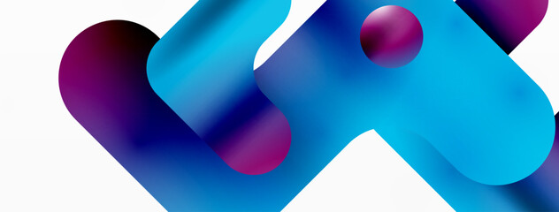 Serene Symmetry. Minimalist Lines and Circles Merge in a Tranquil Dance of Gradients, Shaping an Enchanting Abstract Backdrop of Elegance