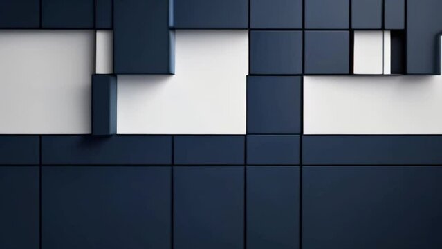 simple Abstract background dark blue with modern square element shapes flat