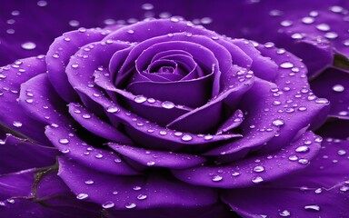 pink rose with water drops