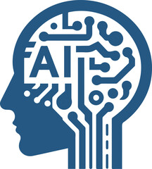 artificial intelligence icon : AI icon