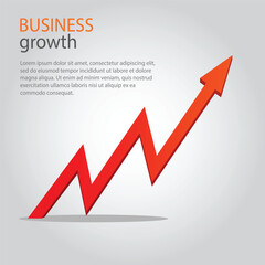arrow represents business growth economic boom finance surplus trading stock forex profit - obrazy, fototapety, plakaty