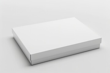 Angle top box blank rectangle horizontal white angle far side. Generative Ai