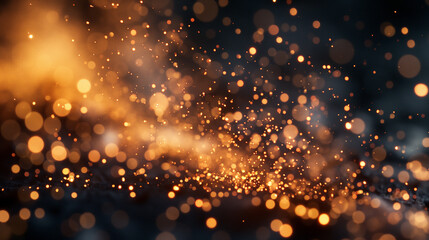 sparks background with bokeh lights