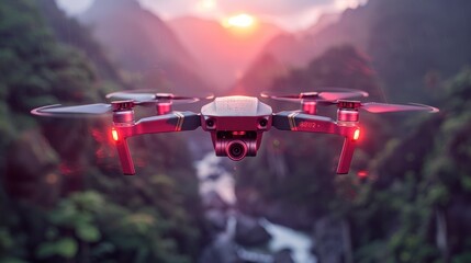 DJI spark quadcopter new drone technology - obrazy, fototapety, plakaty