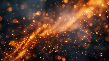Fototapeta premium sparks background with bokeh lights