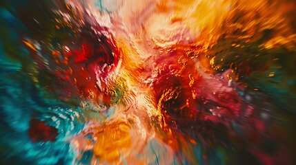 Abstract Expression: Diving into the Vibrant World of the Artistic Explosion, with Colorful Paint Swirls Breathing Life onto Modern Canvas, Infusing Each Stroke with Texture and Depth.