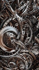 Interlocking mechanisms creating a symphony of movement