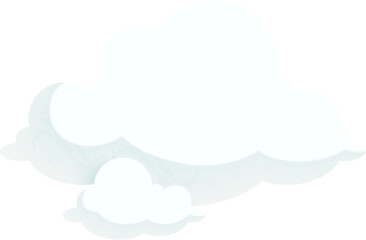 Flat white cloud
