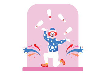 April Fools Flat Design Illustration