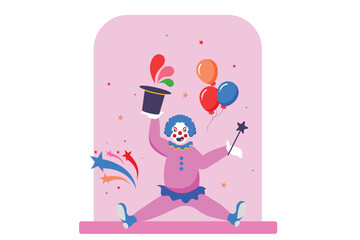 April Fools Flat Design Illustration