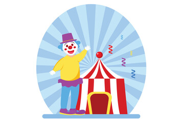 April Fools Flat Design Illustration