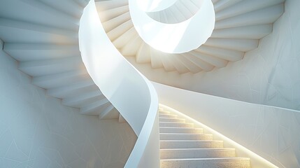 Elegance Ascending, The Infinite Dance of Light in Architectural Spirals