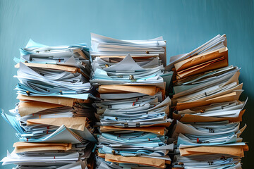 Environmentally friendly companies that actively promote resource recycling have piles of documents...