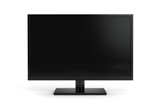 White background large television led LCD. Generative Ai