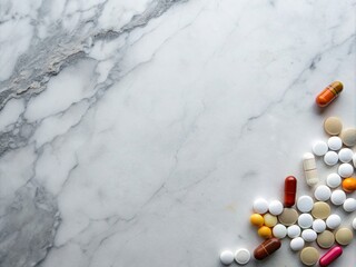 pills and capsules background generative ai