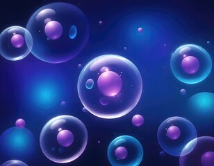 Microscopic Cluster of Blue Cells