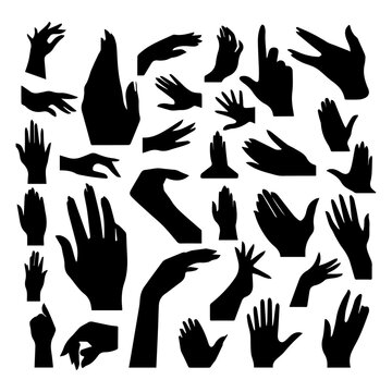 hand silhouette collection