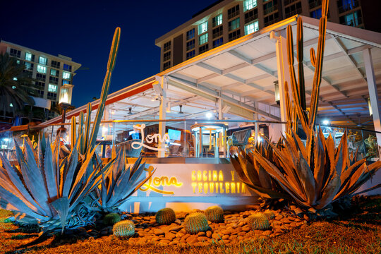 Lona Cocina  Tequileria Fort Lauderdale Florida night photo