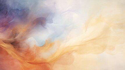 An artistic swirl of watercolor strokes, abstract background with muted tones, imaginative and unique backdrop for artistic content  - obrazy, fototapety, plakaty