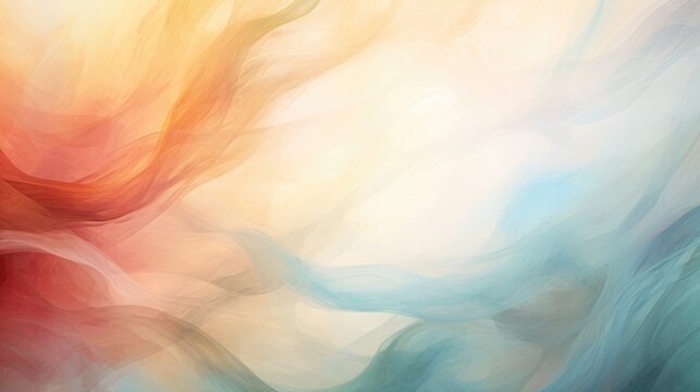 An artistic swirl of watercolor strokes, abstract background with muted tones, imaginative and unique backdrop for artistic content 