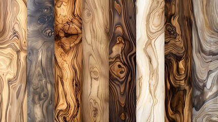 Elegant background texture of matte olive wood ai image