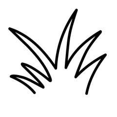 hand drawn doodle grass illustration