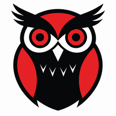 solid black outline owl design icon, worldwildlife concept, owl vector sign on white background