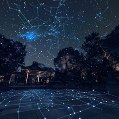 An augmented reality star map
