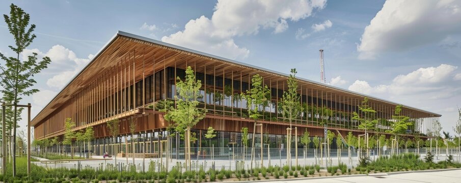 Biomass-powered venue hosting a global tournament