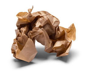 Brown Paper Trash Ball