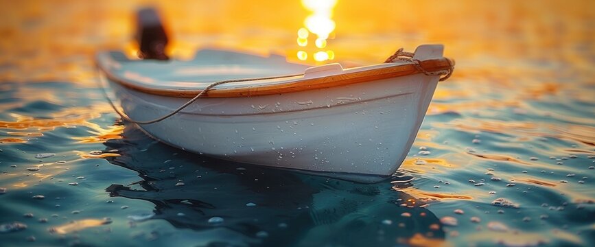 Boats Harbour Lit Evening Sun, Background Banner HD